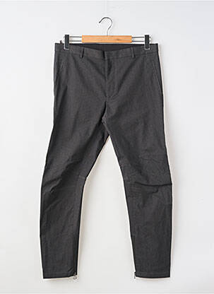 Pantalon slim tissage chiné taille normale noir LANVIN homme
