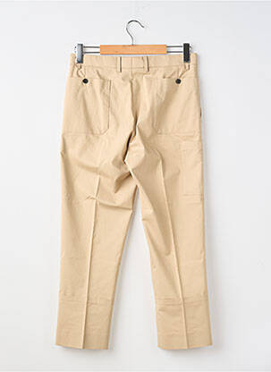 Pantalon 7/8 fermeture zippée sous rabat avec crochet taille normale beige WOOYOUNGMI homme
