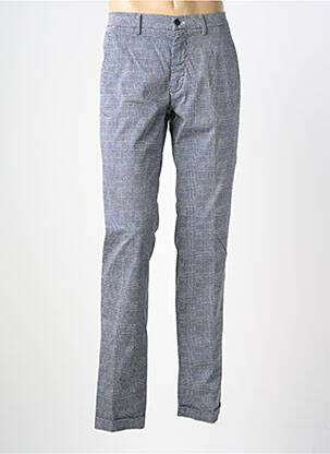 Pantalon chino imprimé imprimé prince de galle taille basse bleu MASON'S homme