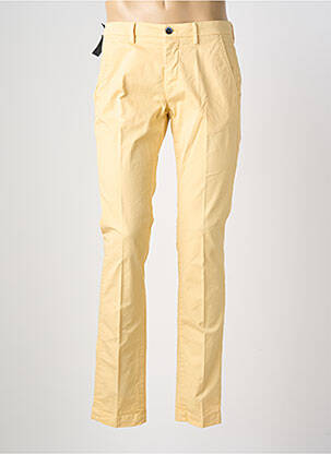 Pantalon droit tissage popeline taille normale jaune MASONS homme