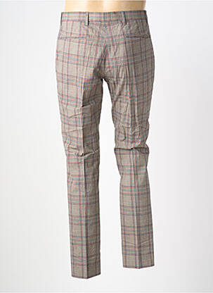 Pantalon slim tissage popeline taille normale marron PAUL SMITH homme