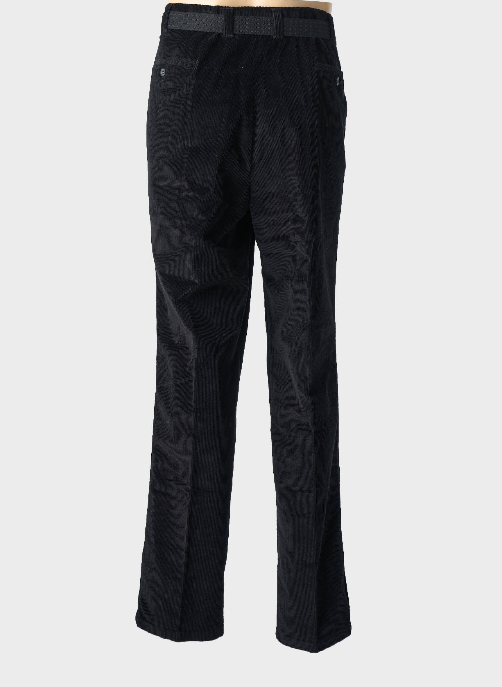 Pantalon slim tissage velours taille normale noir M.E.N.S homme