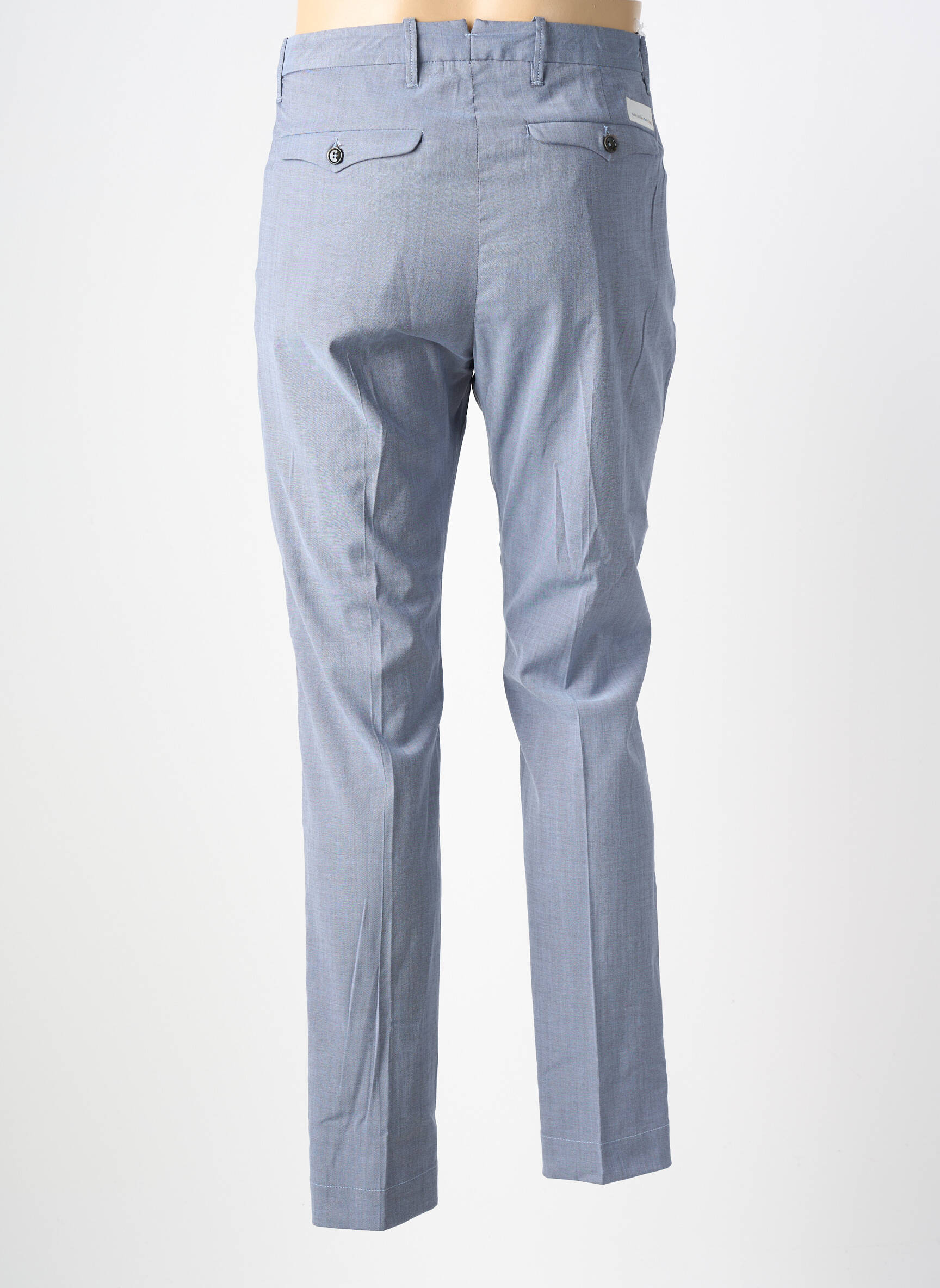 Pantalon slim tissage chiné taille normale bleu NINE IN THE MORNING homme