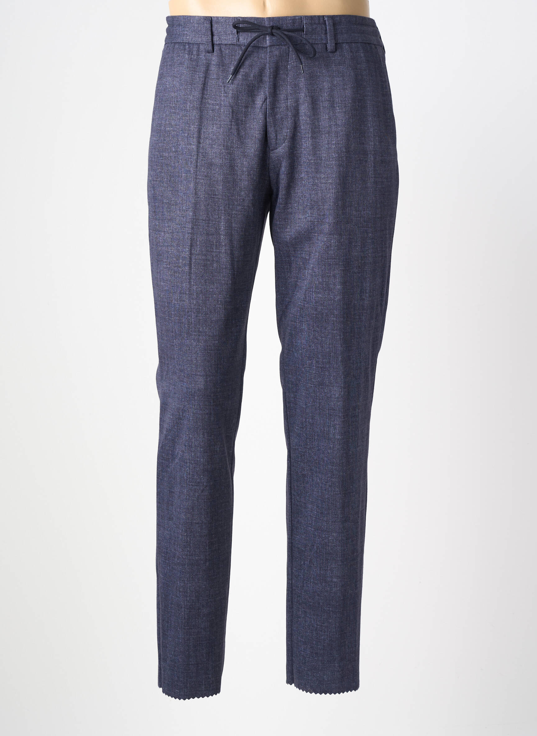 Pantalon slim taille élastique taille normale bleu !OHO! femme
