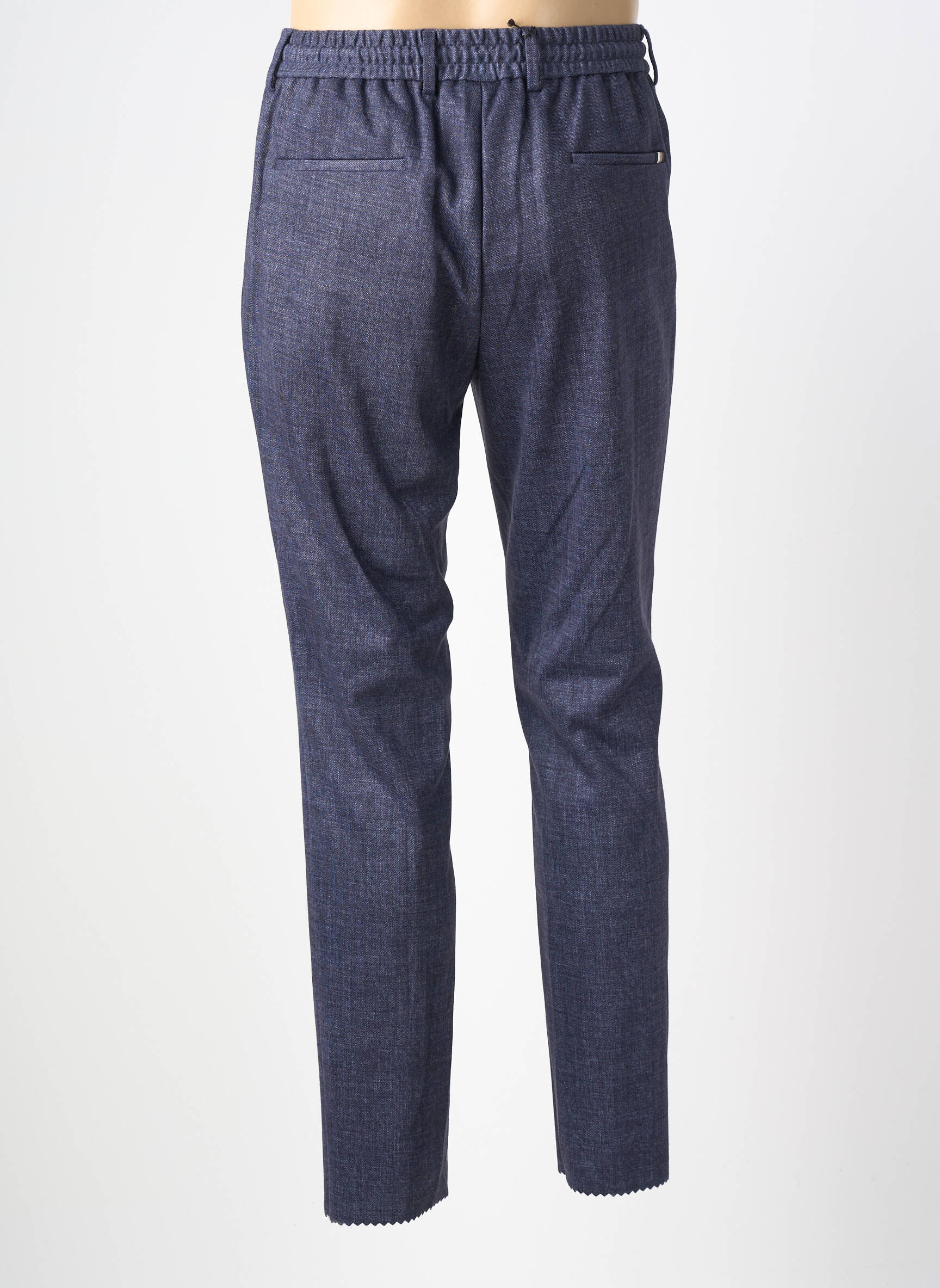 Pantalon slim taille élastique taille normale bleu !OHO! femme