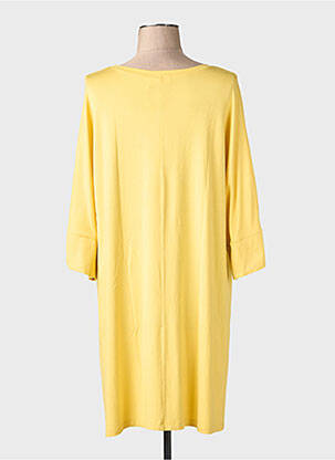 Tunique manches longues col rond jaune MASAI femme