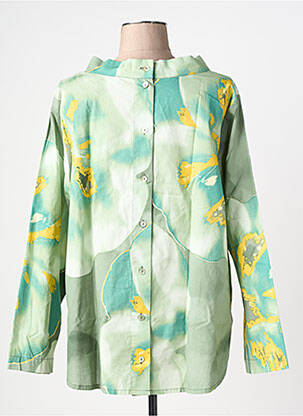 Blouse imprimé fantaisie manches longues vert NOENE femme