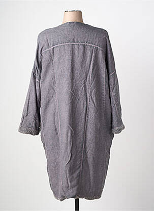 Veste casual col rond gris GRIZAS femme