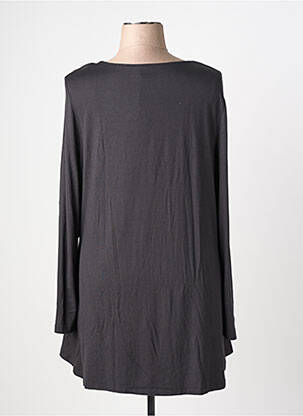 Tunique manches longues col rond gris VETONO femme
