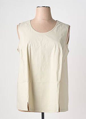 Top stretch sans manche beige KJBRAND femme