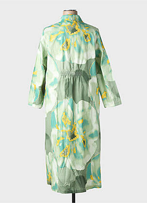 Robe longue manches longues manches longues vert NOENE femme