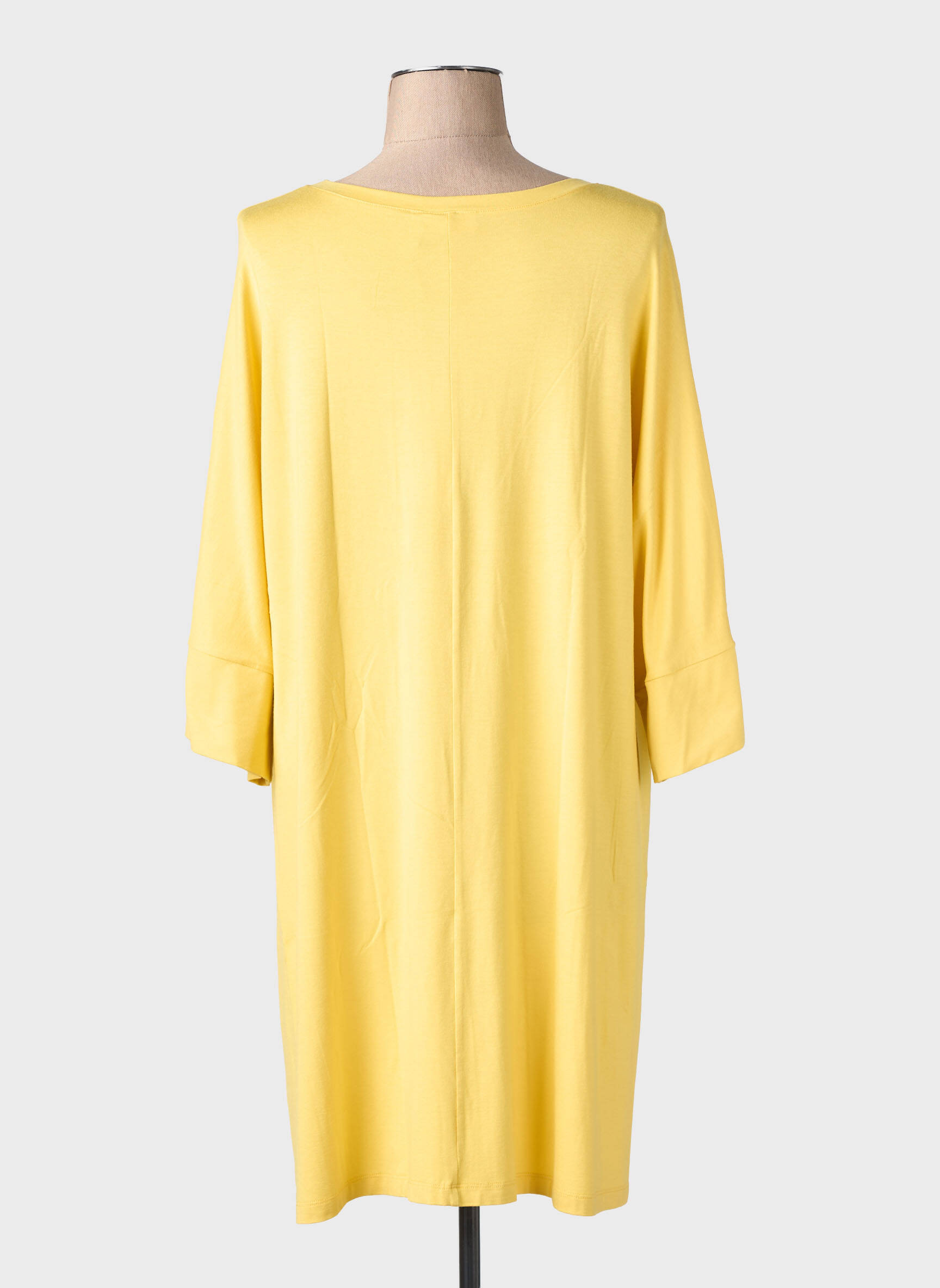 Tunique manches longues col rond jaune MASAI femme