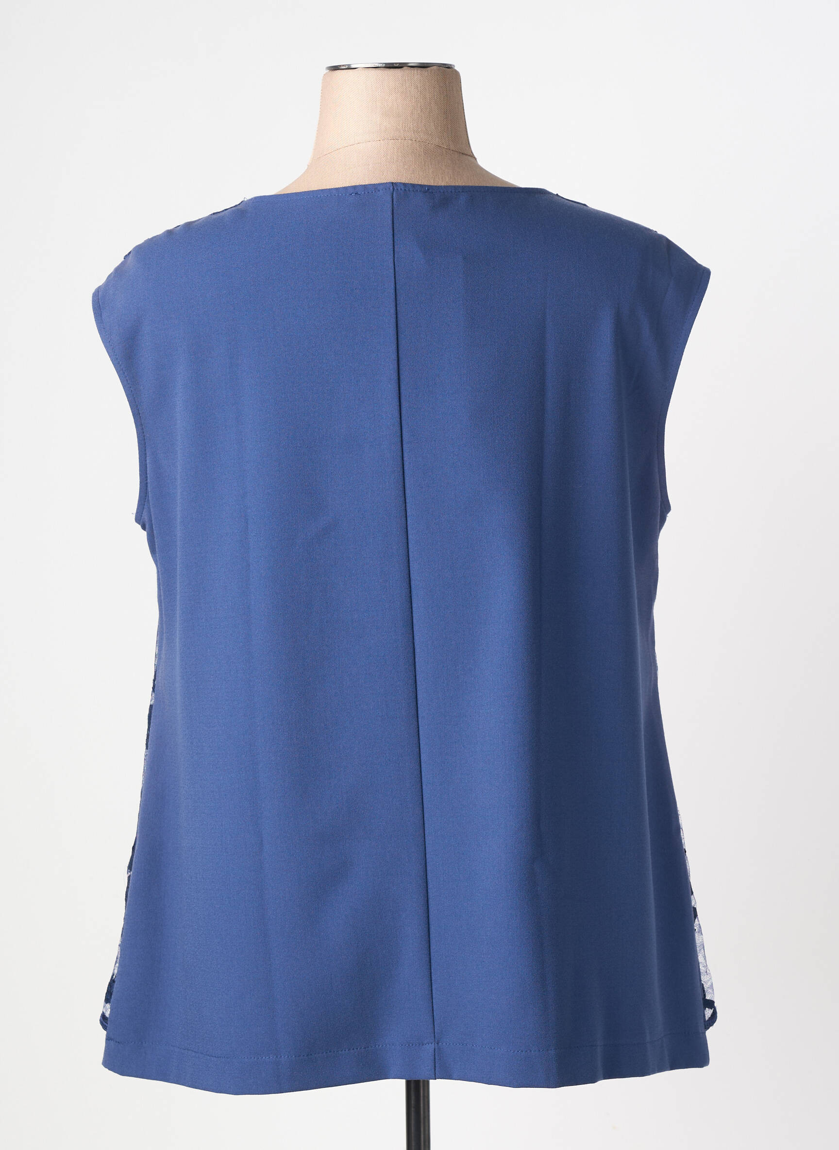 Top stretch manches courtes bleu VERPASS femme