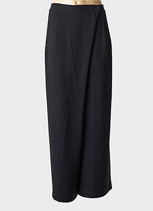 Pantalon droit taille élastique noir MASAI femme