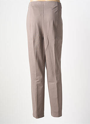 Pantalon droit taille élastique gris ADELINA BY SCHEITER femme