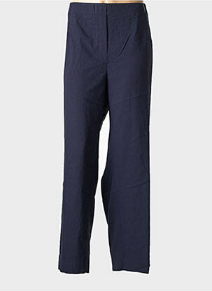 Pantalon droit taille élastique bleu KJBRAND femme