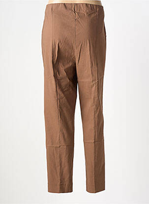 Pantalon droit taille élastique marron KJBRAND femme
