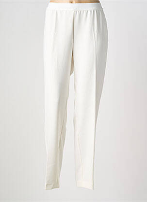 Pantalon droit taille élastique blanc RAPHAELA BY BRAX femme