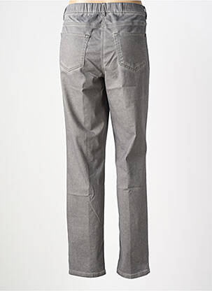 Pantalon droit taille élastique gris ASCARI femme