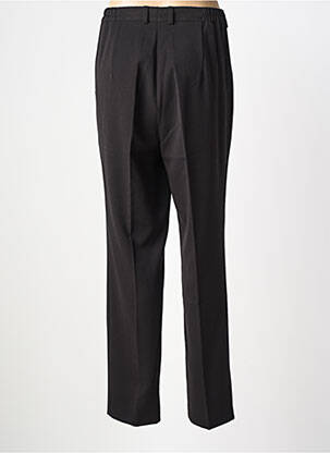 Pantalon droit taille élastique noir LAURIE femme