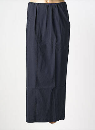 Jupe longue coupe droite bleu KJBRAND femme