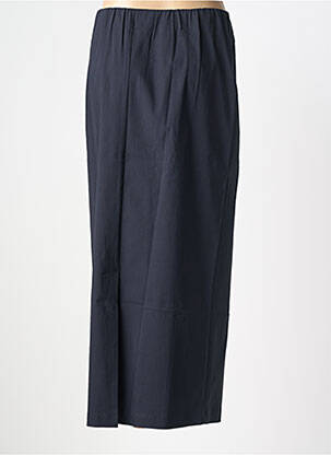 Jupe longue coupe droite bleu KJBRAND femme