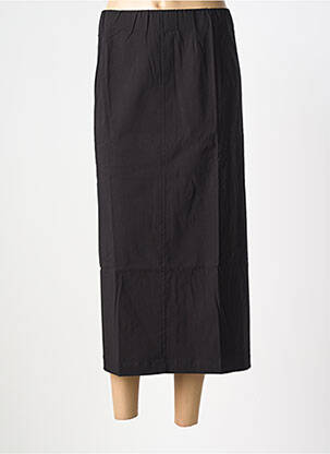 Jupe longue coupe droite noir KJBRAND femme