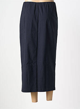 Jupe longue coupe droite bleu fonce KJBRAND femme