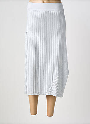 Jupe longue coupe droite gris VETONO femme