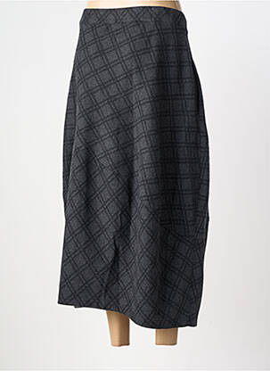 Jupe longue imprimé fantaisie gris VETONO femme