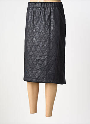Jupe mi-longue coupe droite noir VERPASS femme