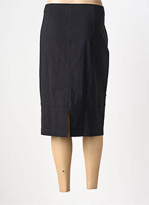 Jupe mi-longue coupe droite noir VERPASS femme