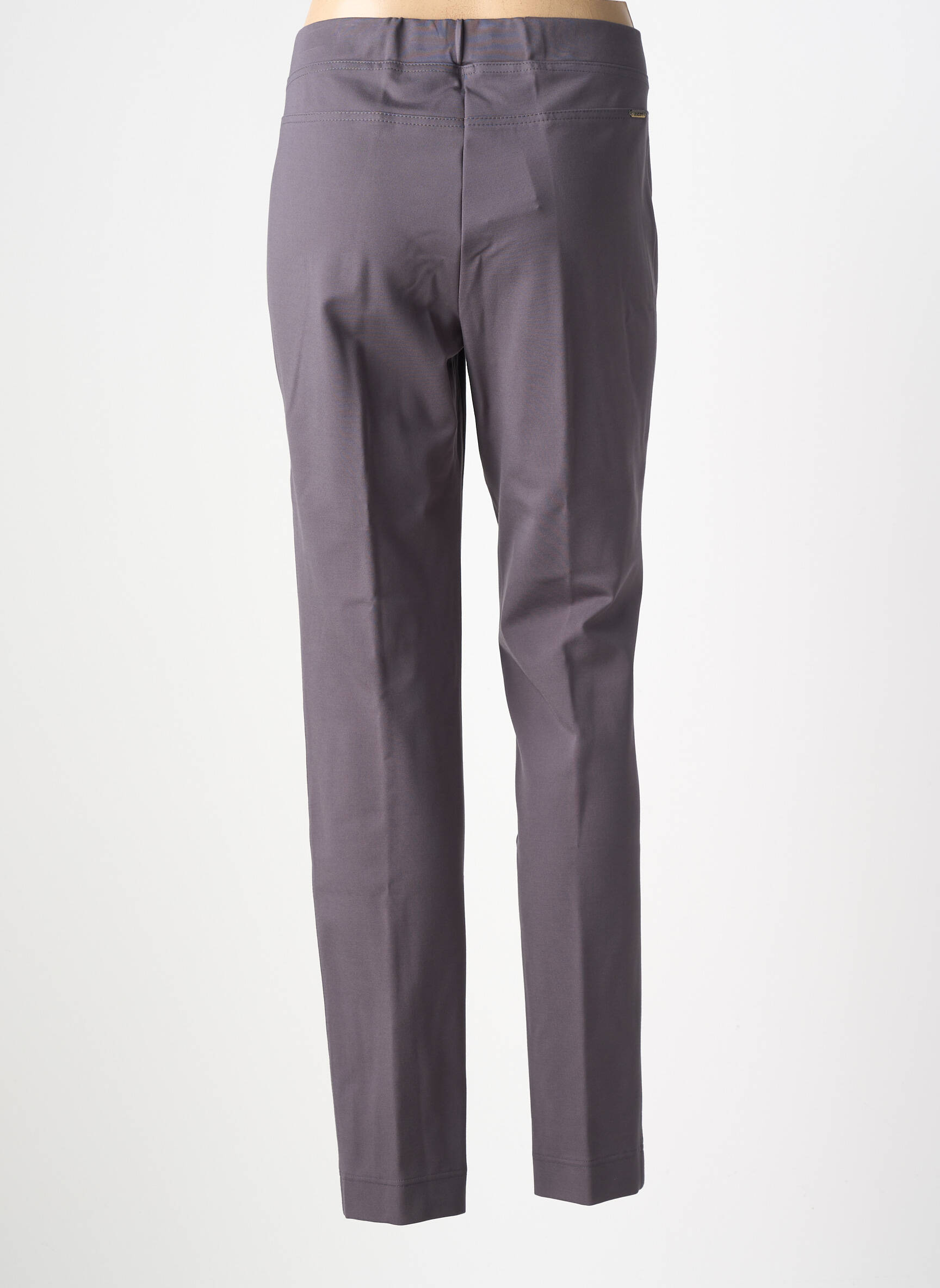 Pantalon slim taille élastique gris ASCARI femme