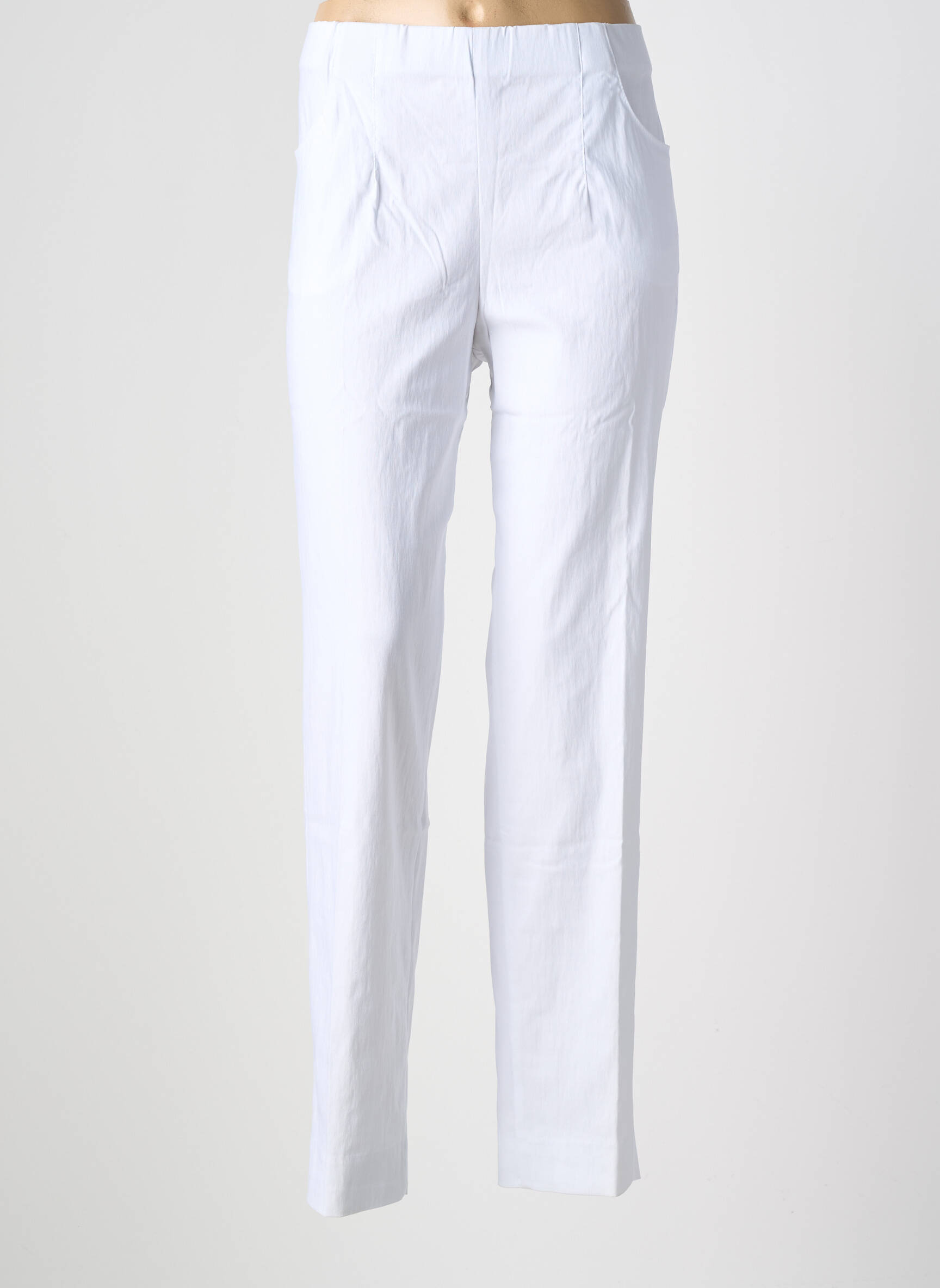 Pantalon slim taille élastique blanc KJBRAND femme