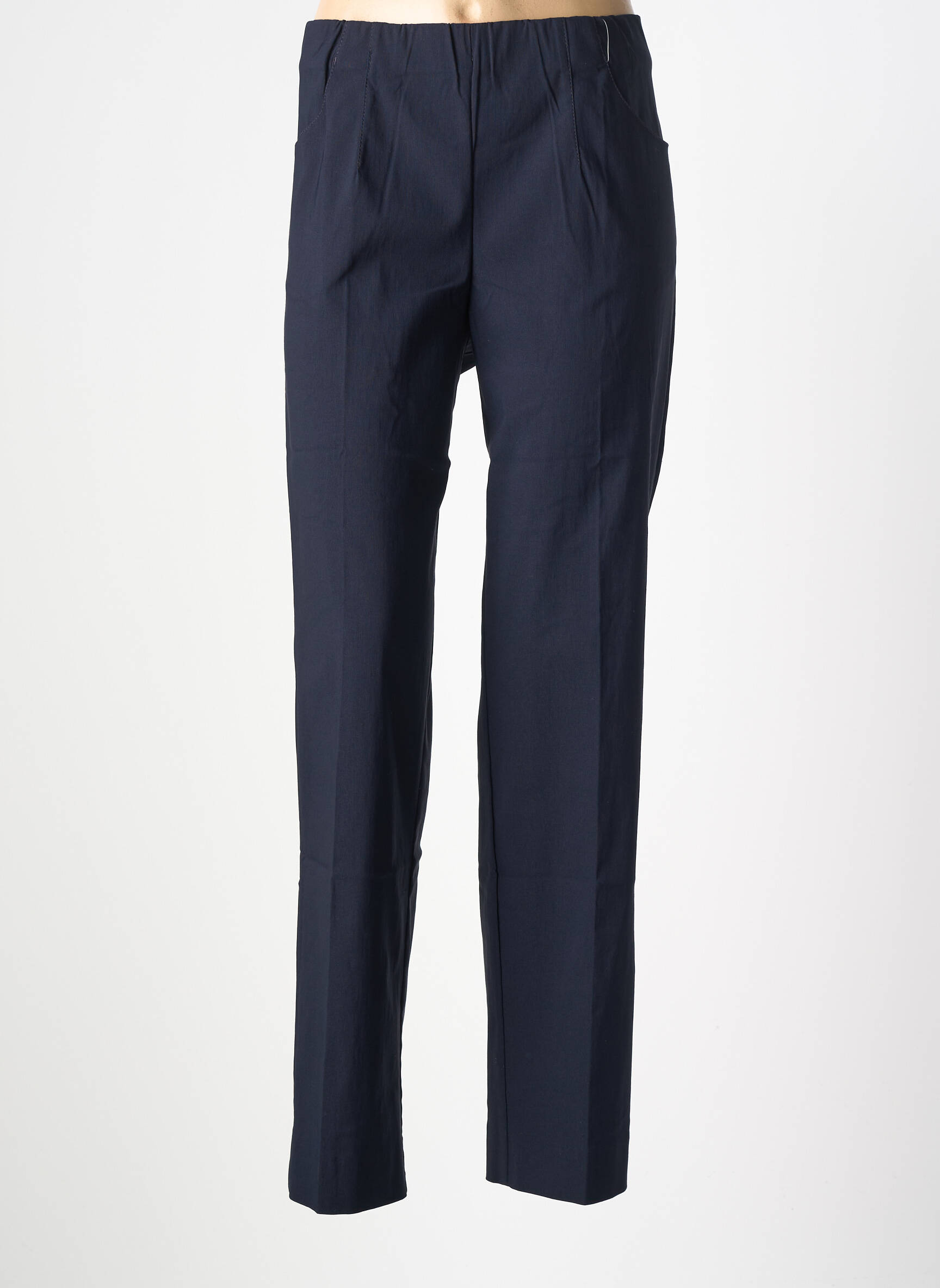 Pantalon slim taille élastique bleu KJBRAND femme