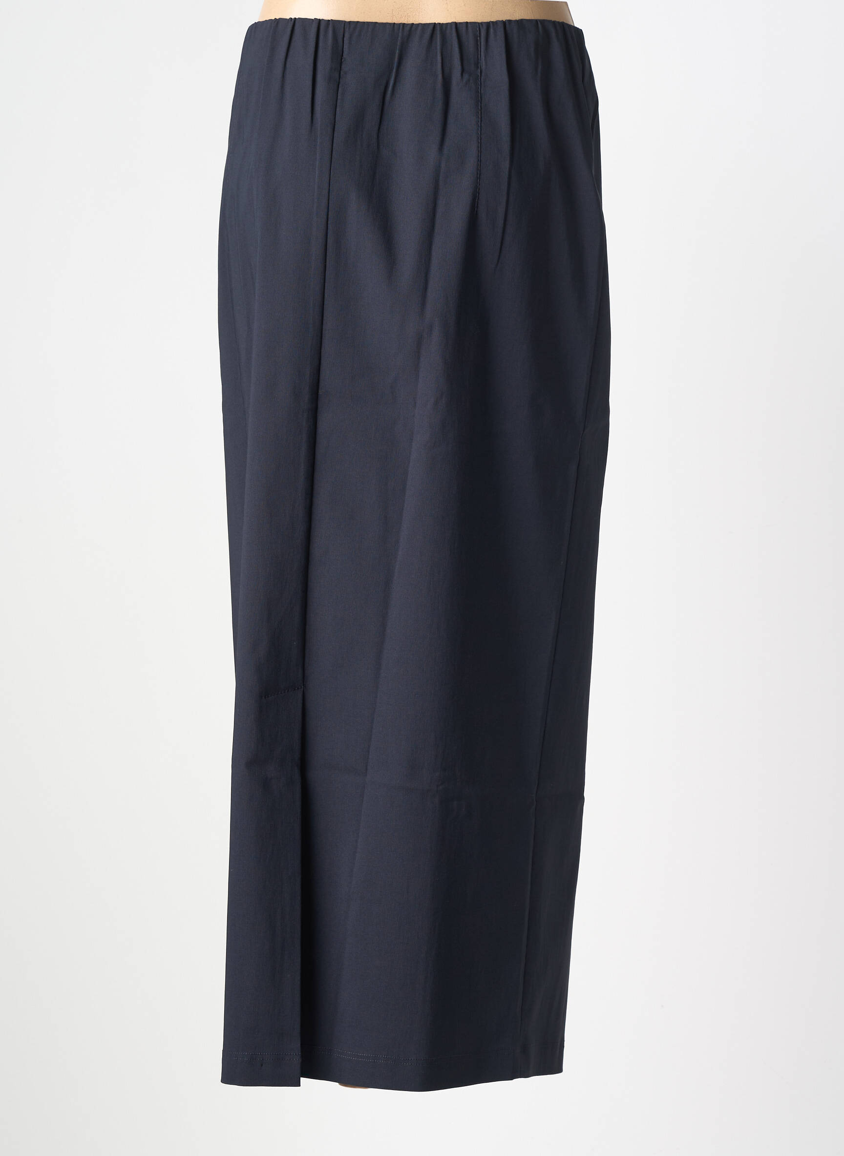 Jupe longue coupe droite bleu KJBRAND femme
