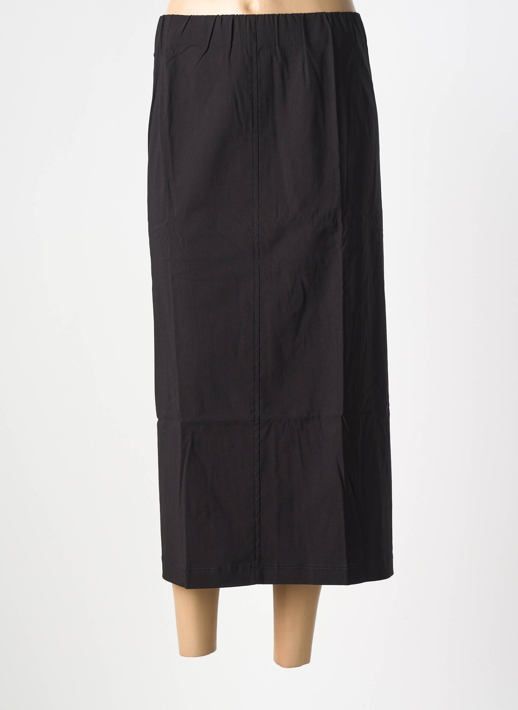 Jupe longue coupe droite noir KJBRAND femme