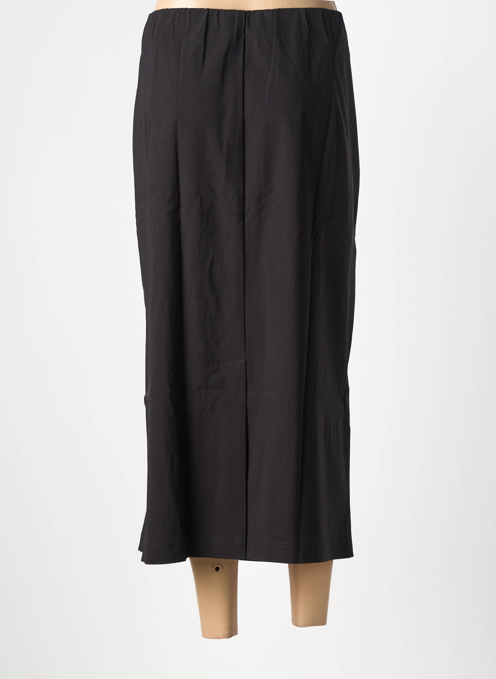 Jupe longue coupe droite noir KJBRAND femme