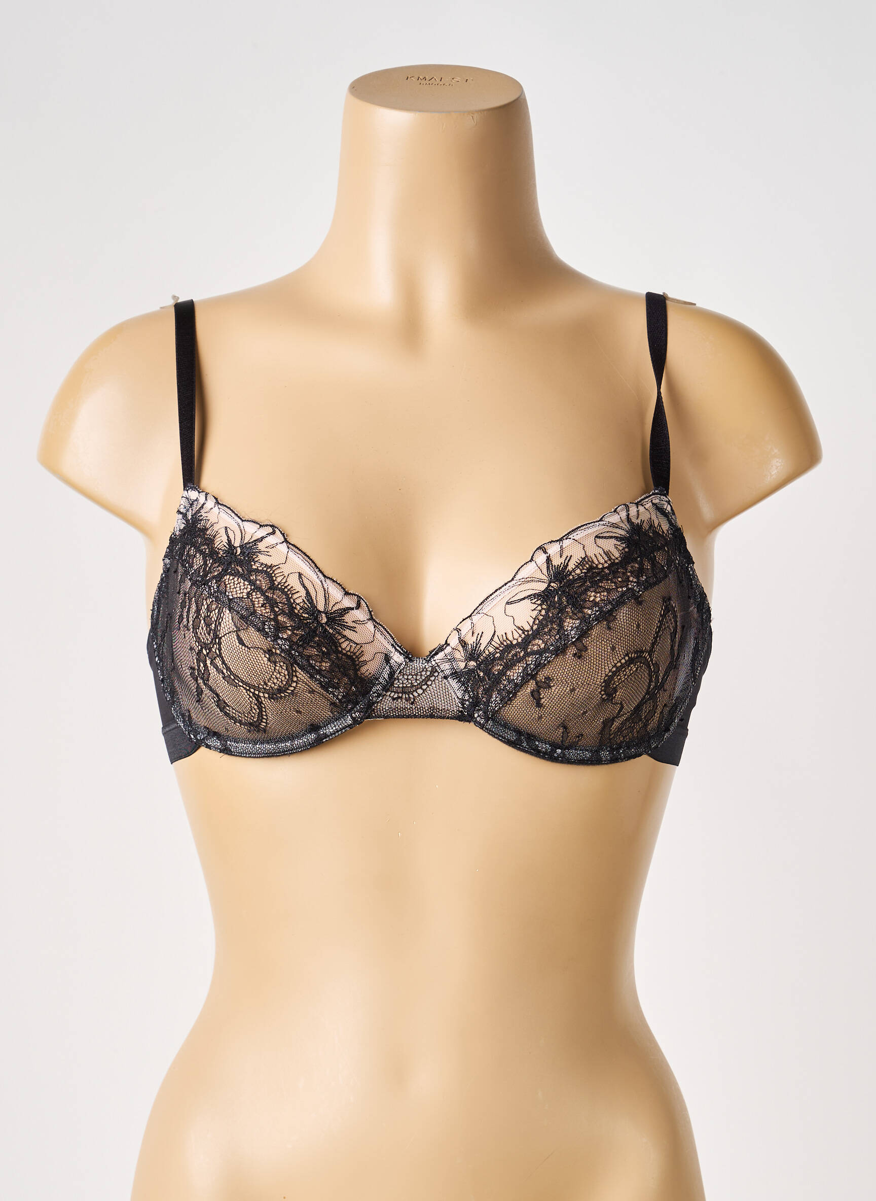 Soutien-gorge effet matière satinée haut soutien-gorge emboitant noir PASSIONATA femme