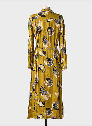 Robe longue imprimé fantaisie manches longues vert KING LOUIE femme