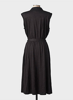 Robe mi-longue manches courtes manches courtes noir KING LOUIE femme