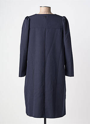 Robe mi-longue manches longues manches longues bleu LOLA ESPELETA femme