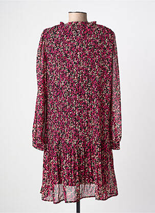 Robe courte coupe fluide manches longues rose ARTLOVE femme