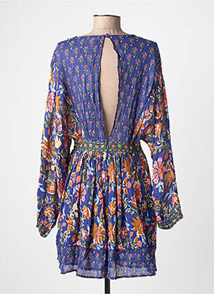 Robe courte manches longues manches longues bleu LOUIZON femme