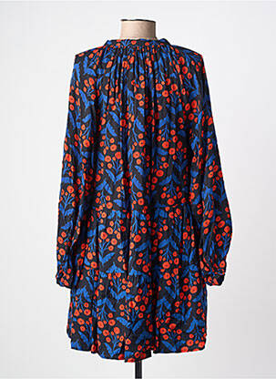 Robe courte manches longues manches longues bleu COMPAÑIA FANTASTICA femme
