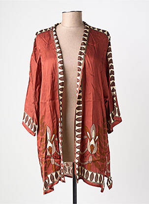 Veste kimono manches longues marron ANONYME DESIGNERS femme