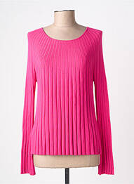 Pull stretch manches longues rose SURKANA femme