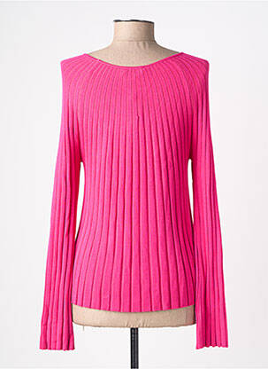 Pull stretch manches longues rose SURKANA femme