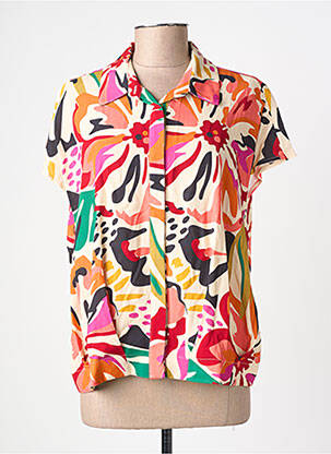 Chemisier manches courtes manches courtes orange LOLA ESPELETA femme