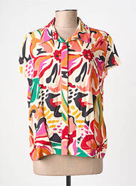 Chemisier manches courtes manches courtes orange LOLA ESPELETA femme